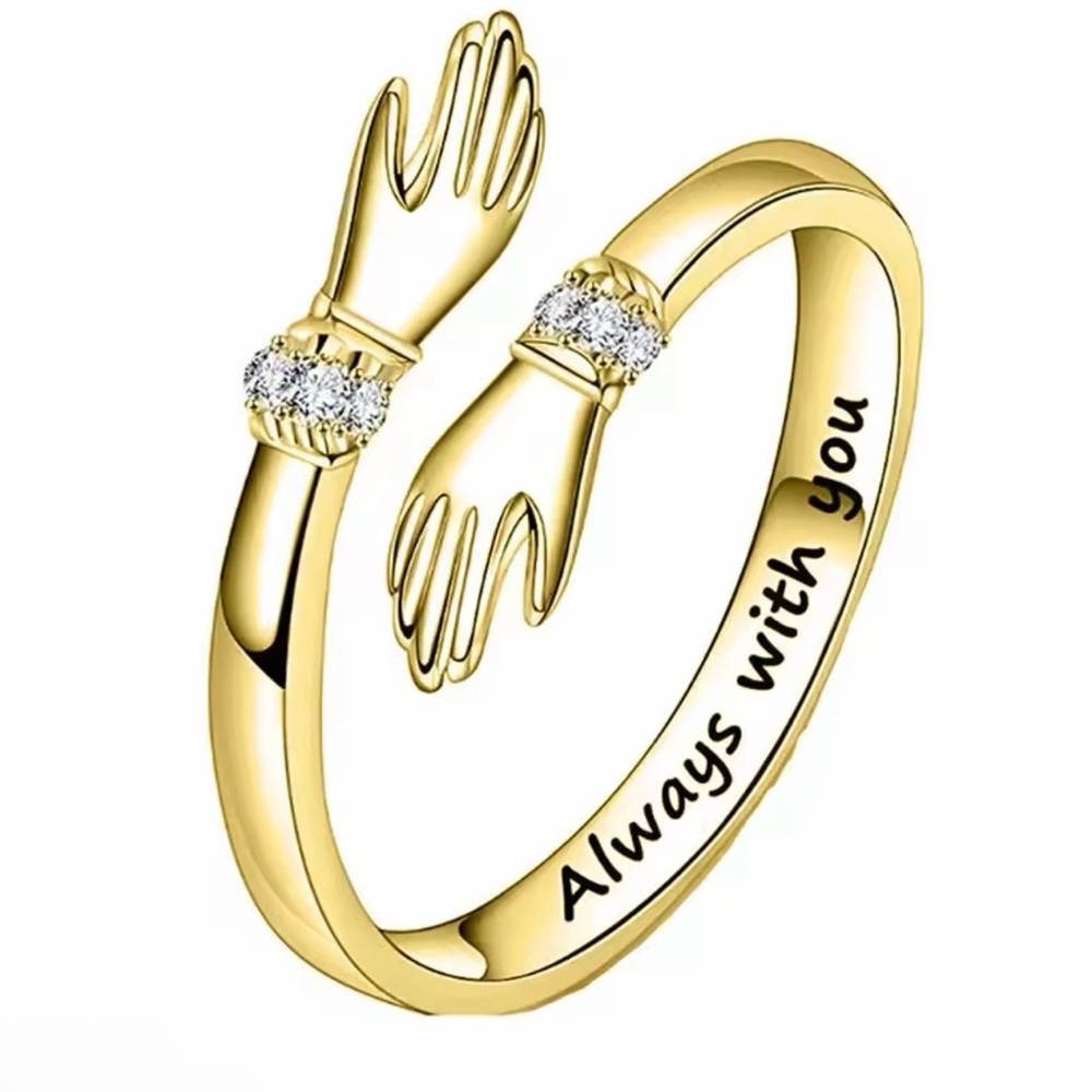 Hug Rings Adjustable Open Ring Women mother daughter ring